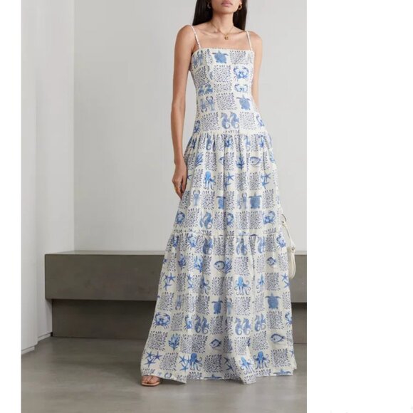 Agua by Agua Bendita Dresses & Skirts - Agua by Agua Bendita Lima printed linen maxi dress